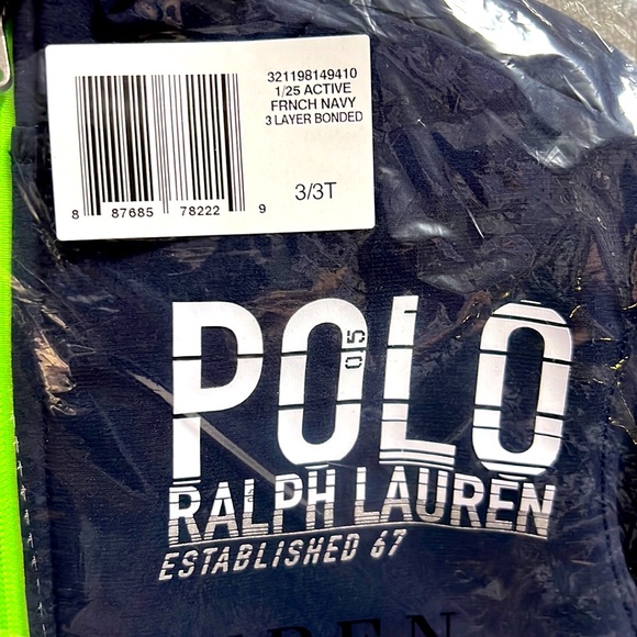 New with tag in original packaging, size 3T boys Polo by Ralph Lauren jacket. - Picture 2 of 5